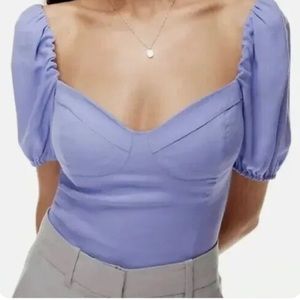 Aritzia Wilfred Short Sleeve Novella Blouse